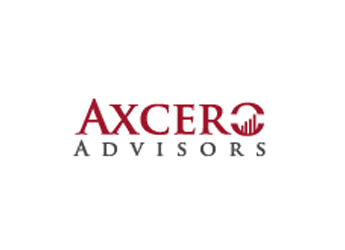 bar graph in a circle icon for investment banking advisor