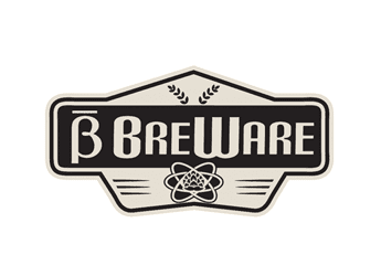 retro bar logo with wheat and hops beer