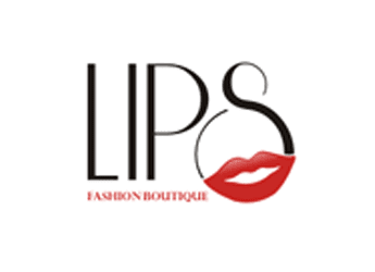 lips incorporated in letter S logo design for boutique