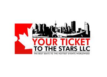 canada maple leaf toronto skyline vector business logo