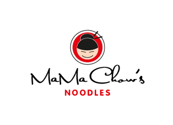 Asian woman face in circle chinese restaurant logo design