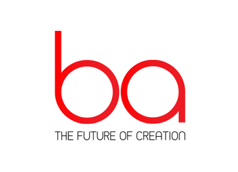 lettermark  B A for computer company logo