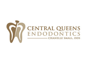 endodontic file in tooth logo