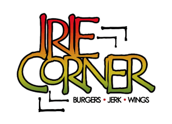 wordmark Irie Corner fast food logo