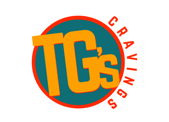 fast food restaurant logo design with letters T G S in circle