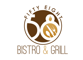 plate with fork, knife and spoon grills and bbq design concept