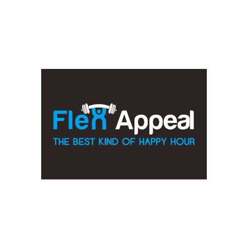 person holding dumb bell gym logo 