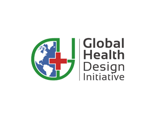 globe with medical cross health logo design