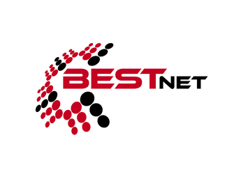 abstract dots internet service business logo