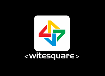 greater than sign in square symbol for Internet service logo