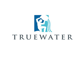 leak pipe and water wave logo