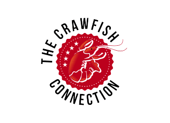 symbol of crawfish on sea food company emblem